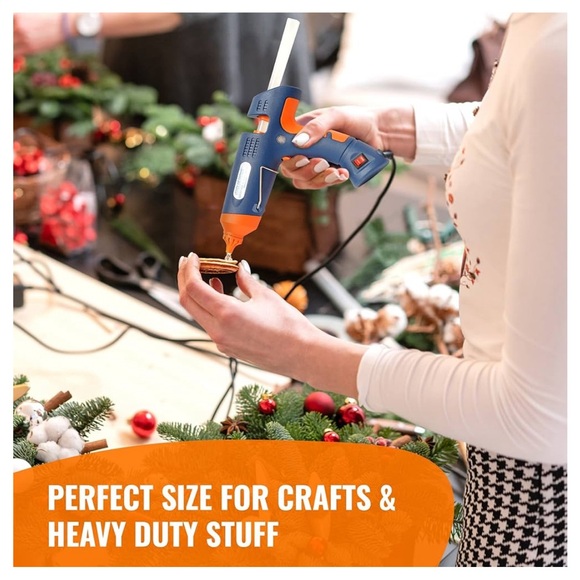 Full Size Hot Glue Gun Kit Dual High Temp Large Glue Gun with 15 Glue Sticks NEW - Picture 4 of 6